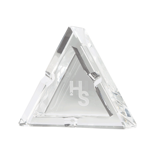 Higher Standards Crystal Ashtray