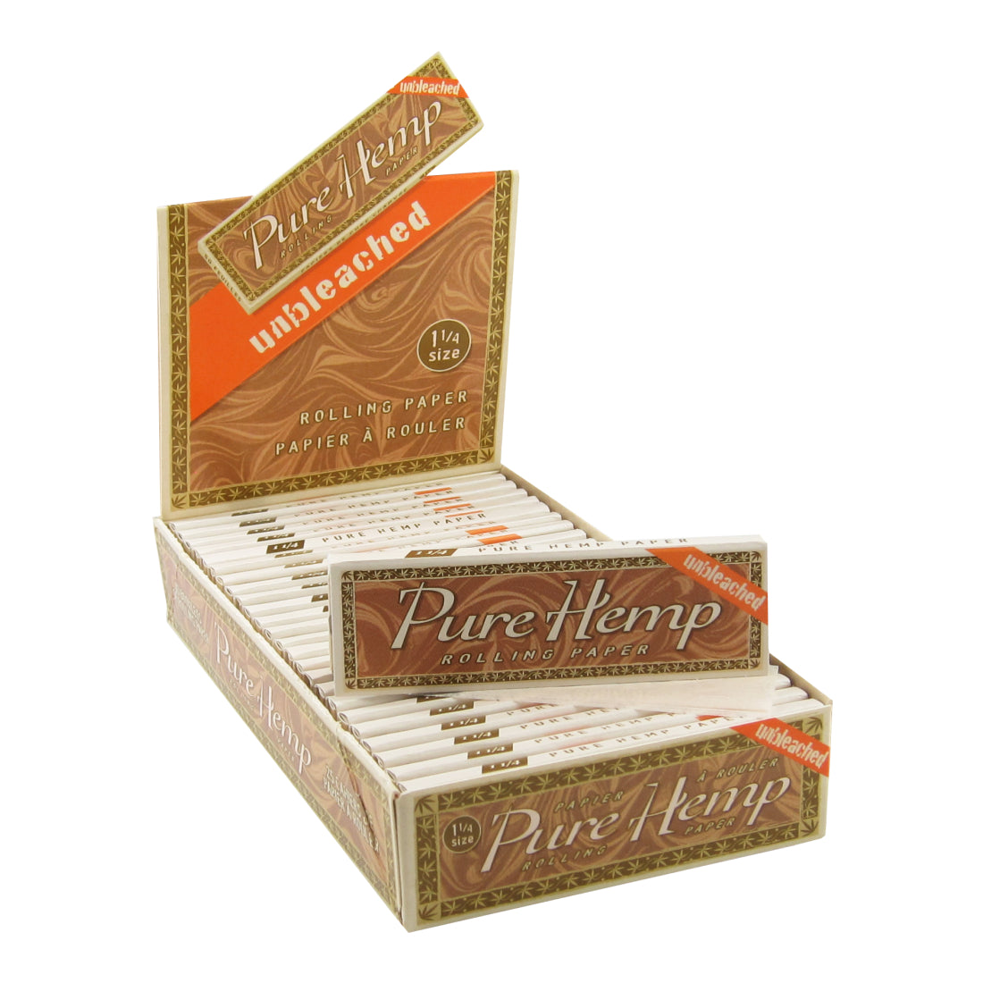 Pure Hemp Unbleached 1 1/4 Size Rolling Papers