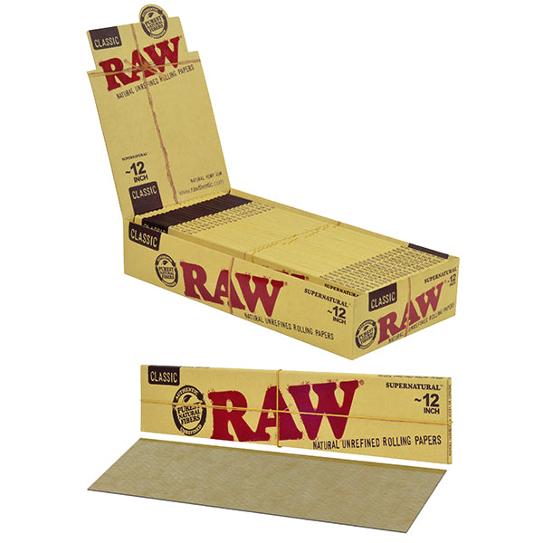 RAW Supernatural 12" Long Unbleached Rolling Papers