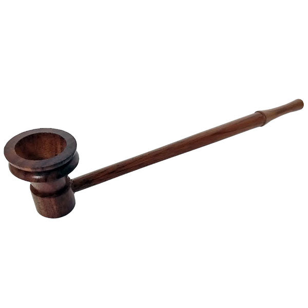 Rosewood Smoking Pipe - Classic w/ Push Stem (180mm approx)