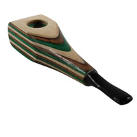 American Made Tapered Coloured Hardwood Smoking Pipe