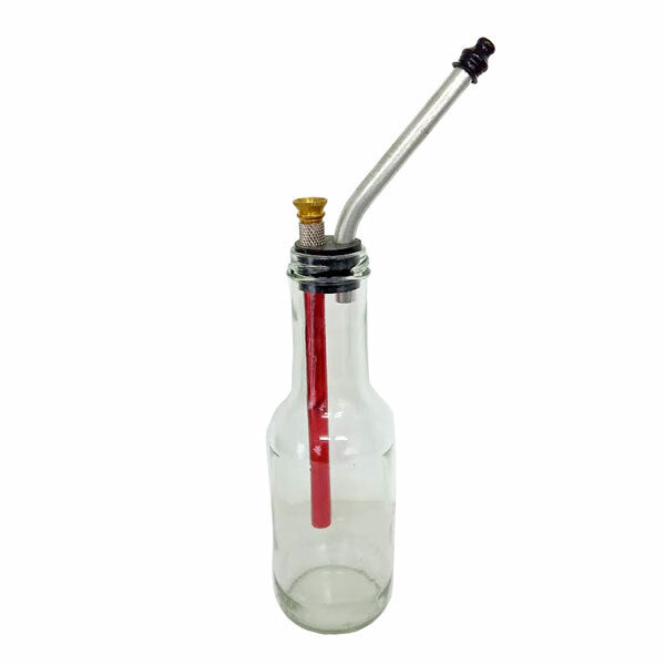 Glass Water Pipe - Bottle - 190mm