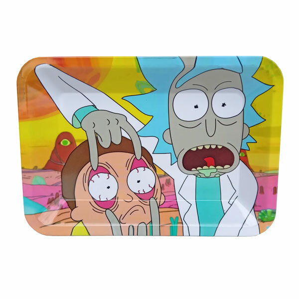 Metal Rolling Tray - Rick and Morty - Eyeballs (180x120mm)