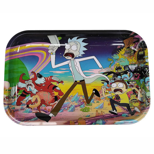 Metal Rolling Tray - Rick and Morty - Running (290x190mm)