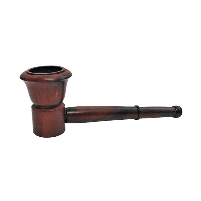 Rosewood Smoking Pipe - Classic w/ Push Stem (90mm)