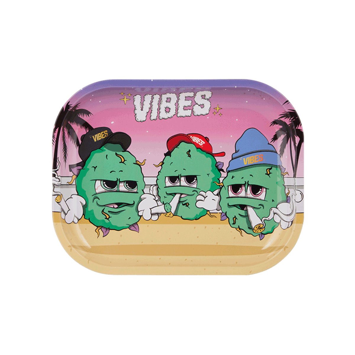 Vibes Buds For Life Metal Rolling Tray