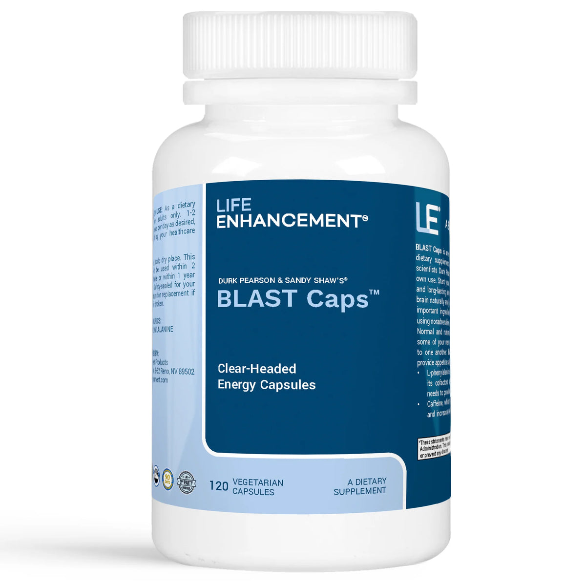 Blast Caps (120 capsules) Brain-Food for Fast, Smooth, Clear-Headed Energy
