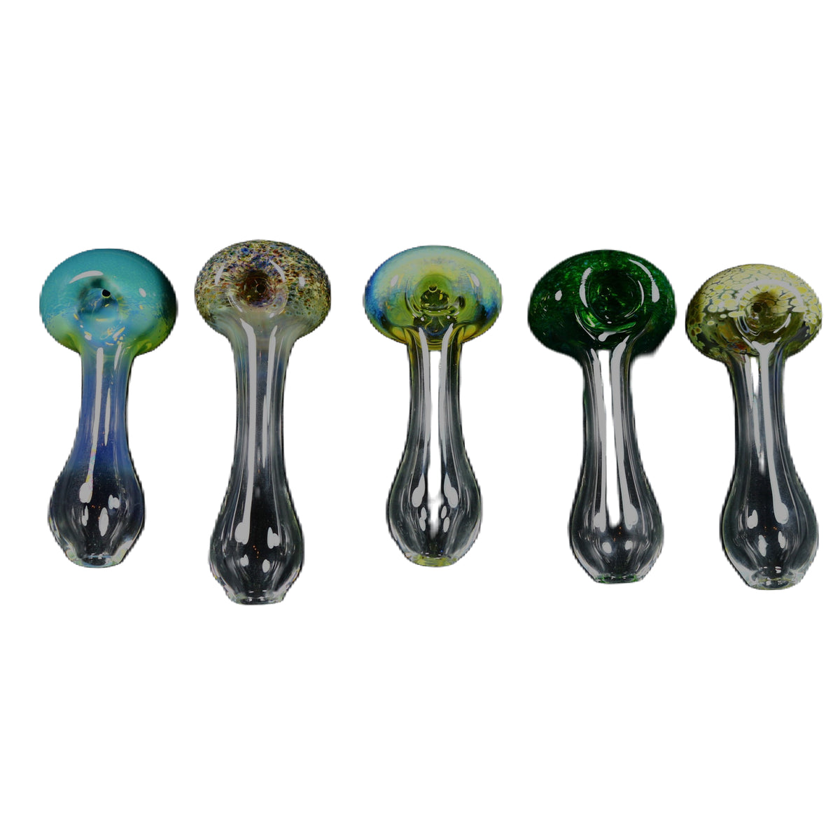 Glass Spoons - Coloured Frit Cap Spoons