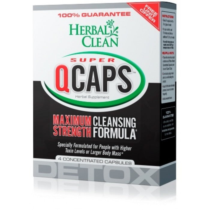 Herbal Clean SUPER QCAPS (4 X Quick Detox Capsules)