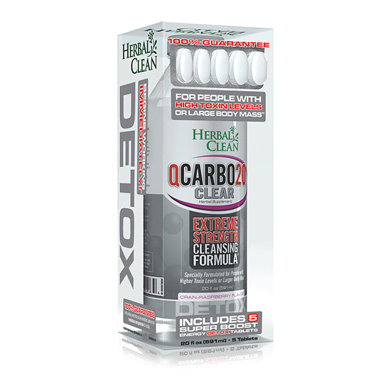 Herbal Clean QCarbo20 Clear Same-Day Detox Drink