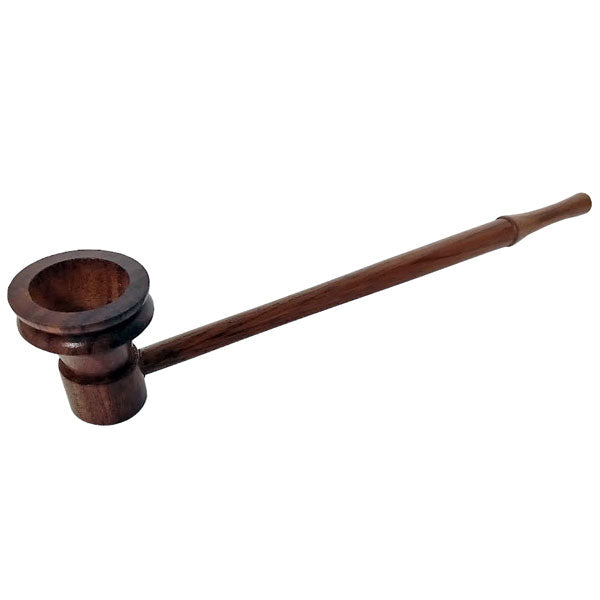 Rosewood Smoking Pipe - Classic w/ Push Stem (190mm)